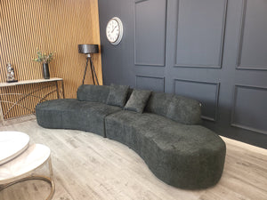 Miami Curved Cinema Boucle Sofa