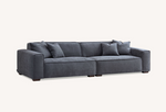 Load image into Gallery viewer, Aluxo Dakota 4 seater with Chaise in Charcoal Boucle
