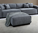 Load image into Gallery viewer, Aluxo Dakota 4 seater with Chaise in Charcoal Boucle
