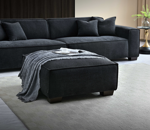 Aluxo Dakota 4 seater with Chaise in Charcoal Boucle