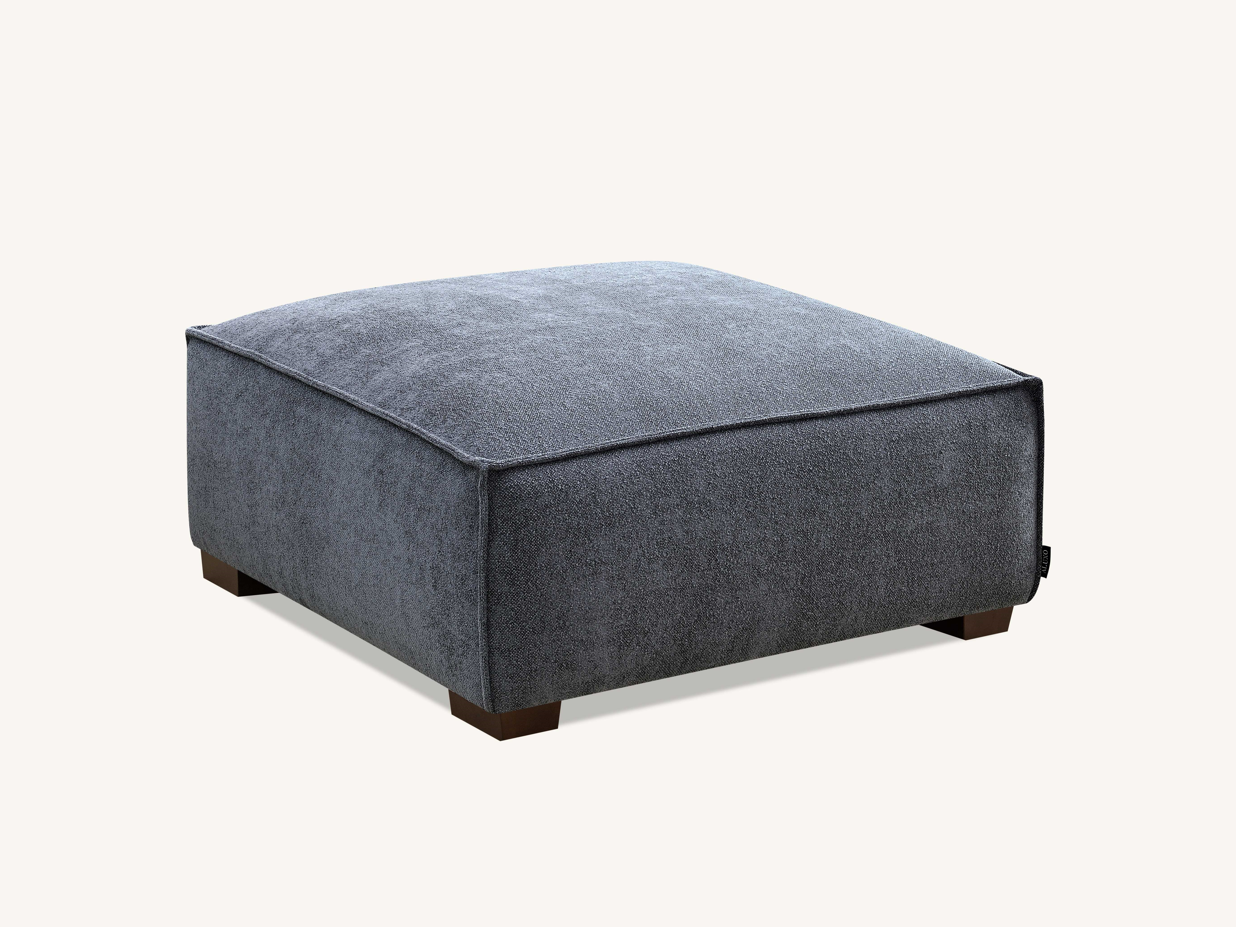 Aluxo Dakota 4 seater with Chaise in Charcoal Boucle