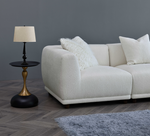 Load image into Gallery viewer, Lottie Modular Corner Group in Polar Boucle with Footstool
