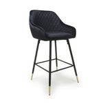 Load image into Gallery viewer, 2 X in a Box, Velvet Black Bar Stool
