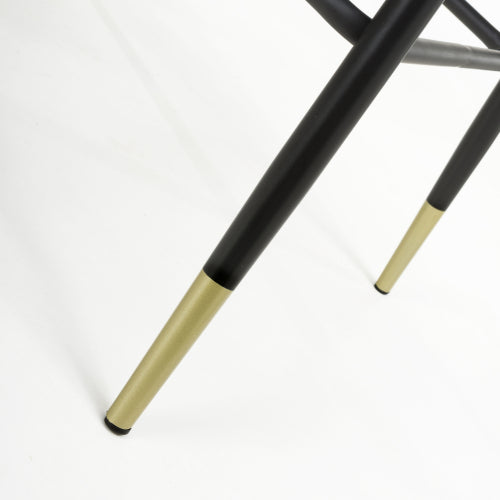 2 X in a Box, Velvet Black Bar Stool