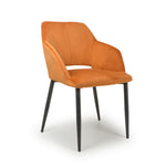 Load image into Gallery viewer, 2x in a Box, Velvet Burnt Orange Dining Chair
