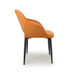 Load image into Gallery viewer, 2x in a Box, Velvet Burnt Orange Dining Chair
