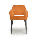 Load image into Gallery viewer, 2x in a Box, Velvet Burnt Orange Dining Chair
