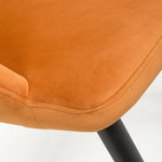 Load image into Gallery viewer, 2x in a Box, Velvet Burnt Orange Dining Chair
