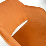 Load image into Gallery viewer, 2x in a Box, Velvet Burnt Orange Dining Chair
