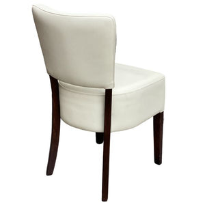 Memphis Standard Side Chair (Vena Ivory / Walnut)