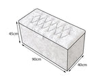 Load image into Gallery viewer, Velvet Upholstered Ottoman Storage Box Bedroom Footstool Tufted Blanket Toy Box In Beige
