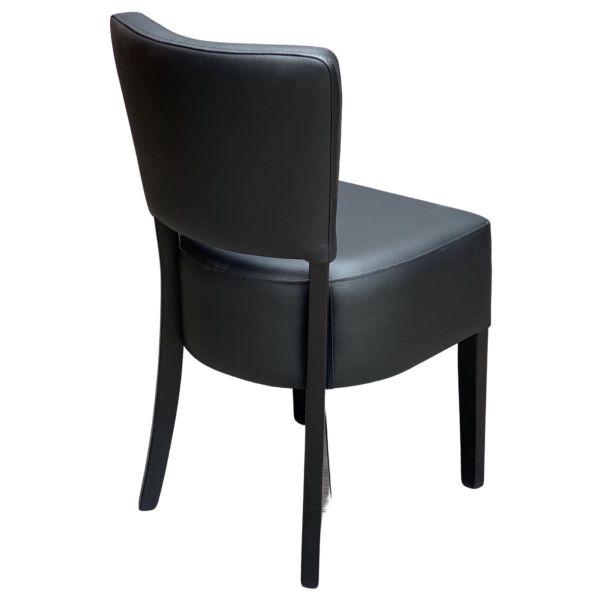 Memphis Standard Side Chair (Vena Black / Walnut)