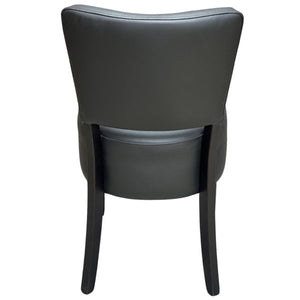 Memphis Standard Side Chair (Vena Black / Walnut)