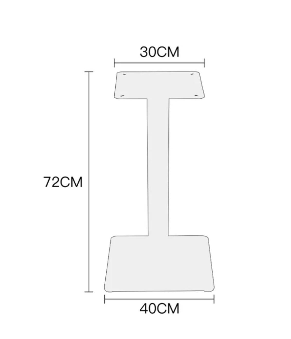 Square Iron Table Base